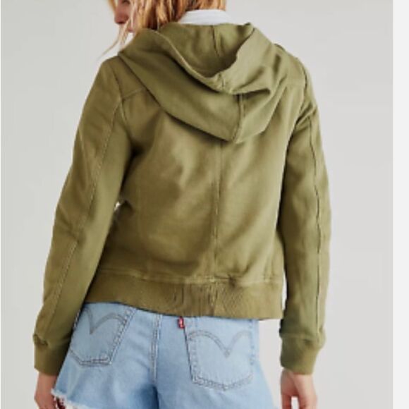 NEW! Free People Carmen Moto Cotton Jacket, size M New with Out tag - Picture 4 of 9